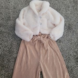 4 FOR $25🩷Toddler girl fashion Jumpsuit and coat set